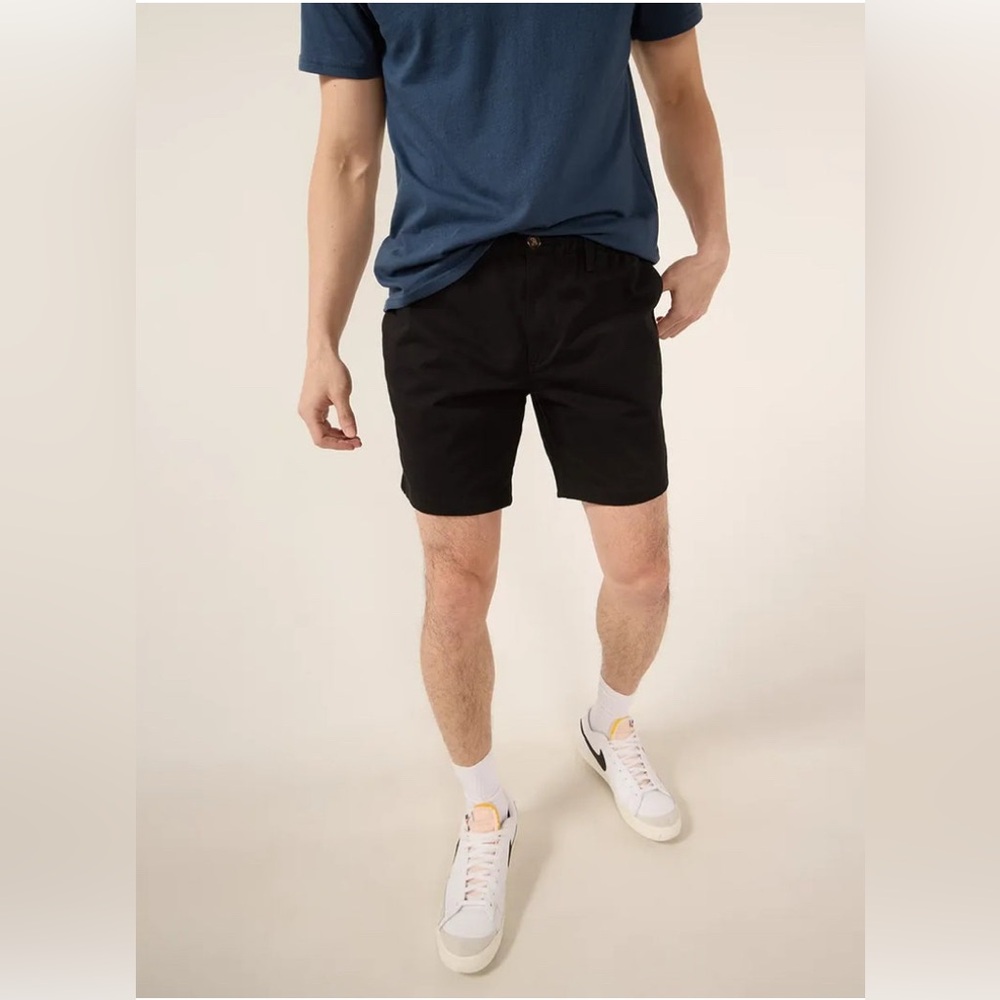 CHUBBIES ORIGINAL STRETCH TWILL SHORT 7” IN BLACK